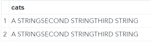 Concatenate strings with the CATS function