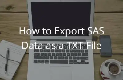 How to Export SAS Data as a TXT File